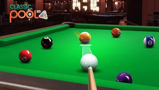 Classic Pool 3D 8 Ball MOD APK 1.1.8 (Unlocked All Cues) Android