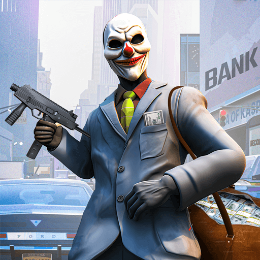 Real Gangster Bank Robber Game MOD APK 3.9 (God Mode Dumb Enemy) Android